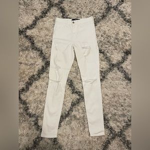 ✨Hollister✨high-rise ripped skinny jeans